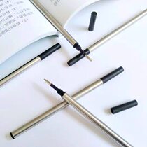 Business signature pen refill Neutral refill 0 5mm black water pen metal signature pen special refill Straight liquid orb pen refill Custom in-line store pen set Available refill