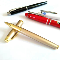 Business custom metal pen lettering Unisex refill 0 5mm orb pen signature water pen Black custom corporate Logo Orb pen Office male female student pen gift solid color