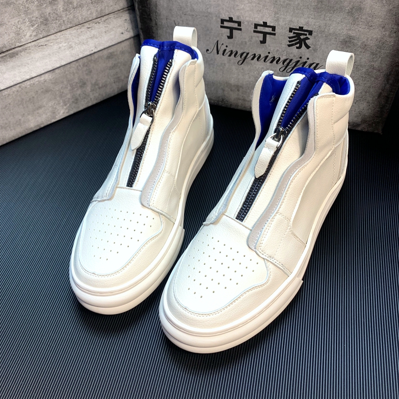2022 autumn new high-top shoes men's Korean version trendy Martin boots all-match sports casual sneakers slip-on trendy shoes