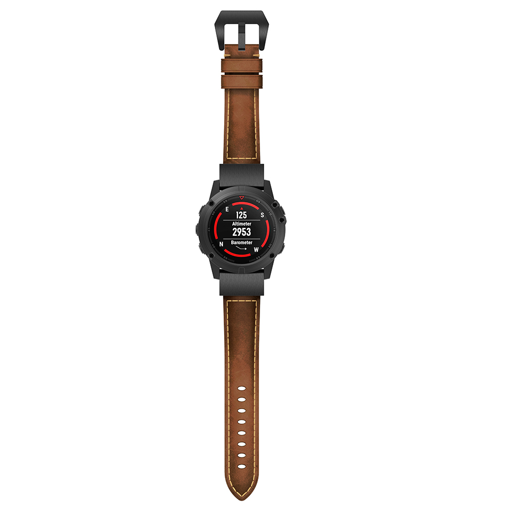 限時優惠 清風數碼 Garmin 佳明 fenix6 fenix6pro 手錶帶 瘋馬紋 真皮腕帶 頭層牛皮 替換腕帶