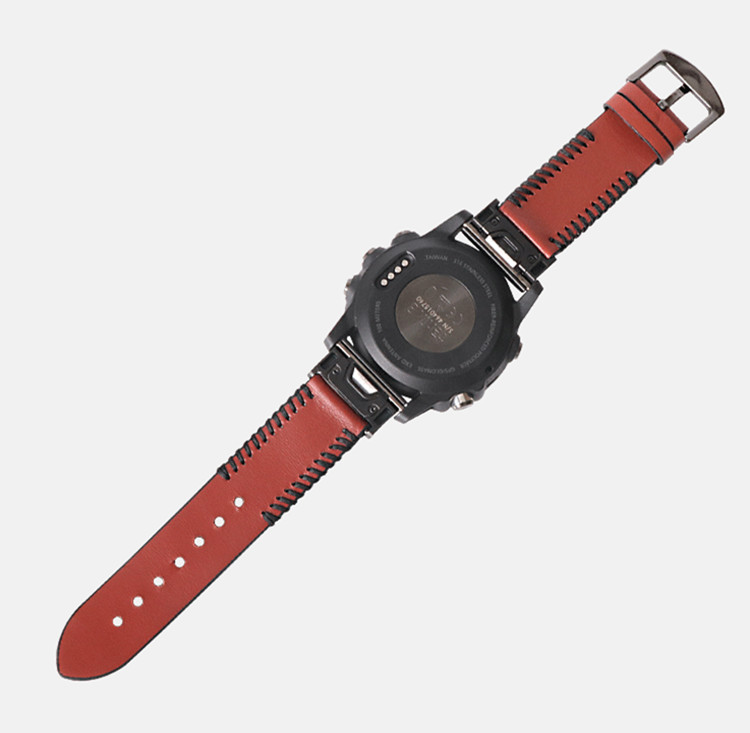 限時優惠 清風數碼 Garmin 佳明 Forerunner 935/945 手錶帶 瘋馬快拆 頭層牛皮 真皮腕帶 替換腕帶