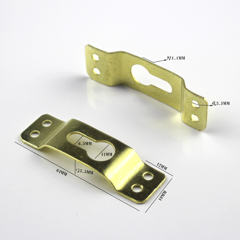 Photo frame Chinese painting Chinese painting frame Hook hanging buckle Hardware accessories Four-eye hanging cross-stitch mounting dark hanging 100