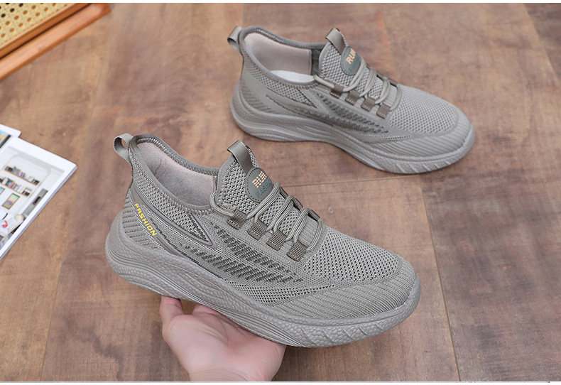 Энергичный обувь 春秋老北京布鞋男单鞋透气休闲运动爸爸鞋子防滑软底中老年健步鞋 Fu Sheng Xiang