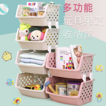 Kitchen shelf Floor-to-ceiling multi-layer vegetable basket storage rack Vegetable basket Balcony supplies Household toy storage rack