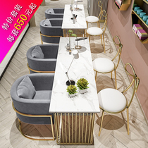Special price ins nail art table and chair set single double modern net red nail art table nail art table double floor economy type