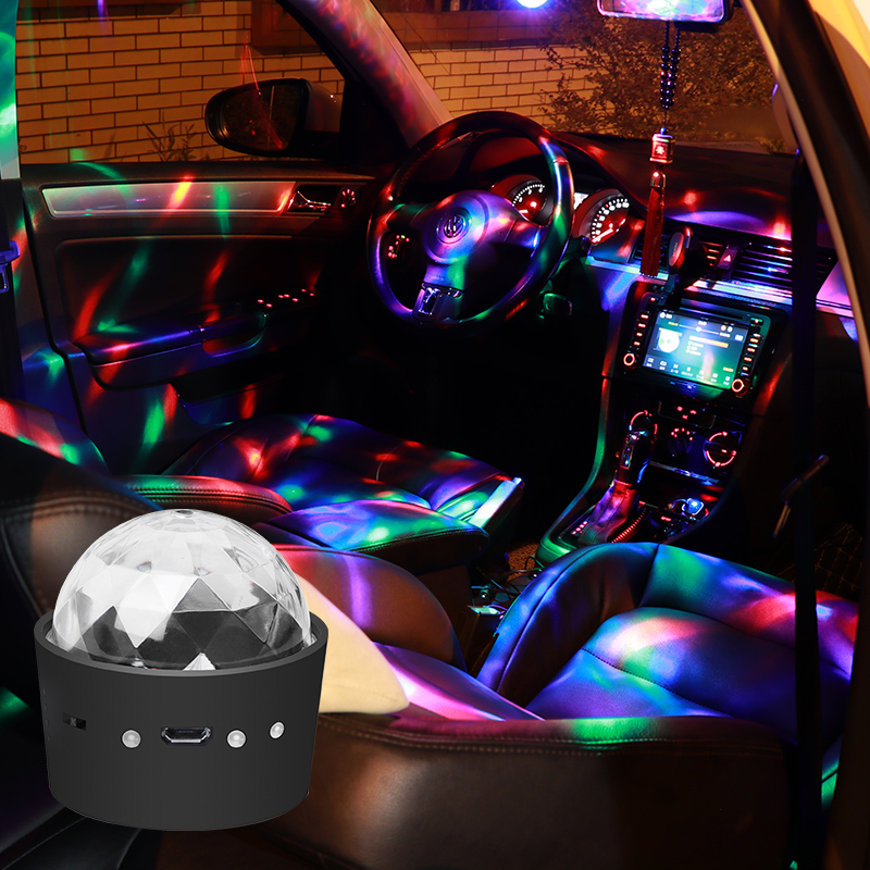 Car DJ Light on-board music Rhythm Atmosphere Light in car Sound-controlled Led decorated festoons Indoor Pops Stage Lights