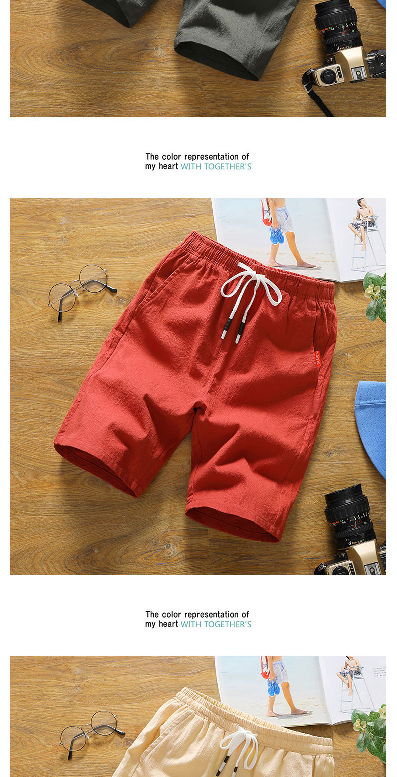 Quần short nam thể thao cotton mùa hè 5 năm quần mùa hè baggy nam