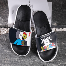 Slippers Men Trends Fashion Outside Wearing 2021 Spring new personalities anti-slip Male Comfort Soft Bottom Wear