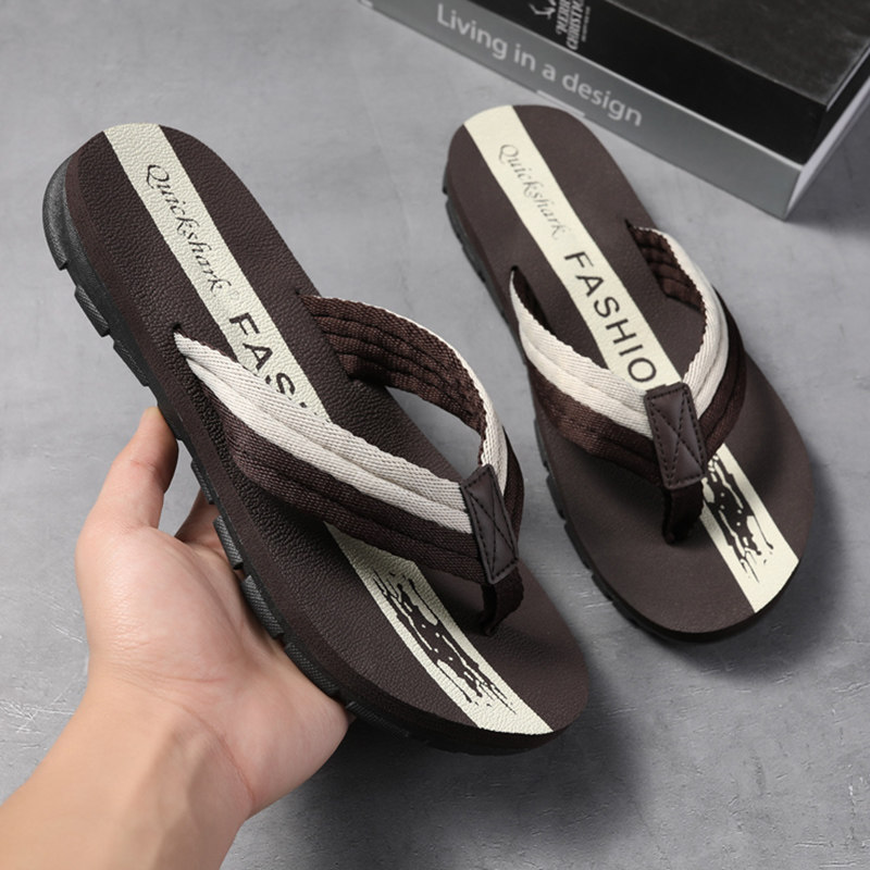 Man Han Han Edition anti-slip beach slippers personality drag fashionably wear soft soles outside
