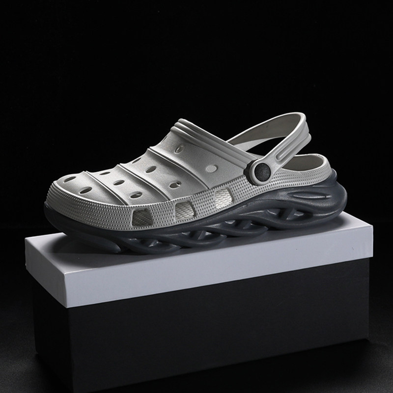 Dongle Shoes Men 2021 Summer New Men's Trend Baotou Drag individuality Anti-slip thick base Head cool slippers Soft bottom