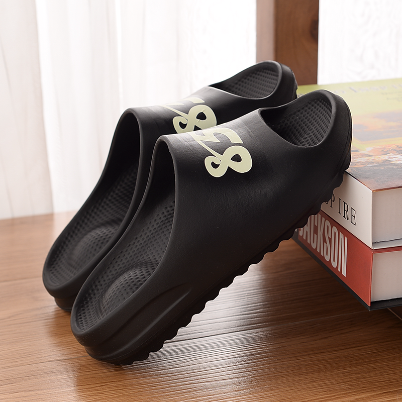 Slippers men's fashion outside wearing non-slip sandals 2021 spring new lovers personalities slippers thick bottom stampers