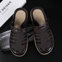 Dongle Shoes Men Personality Non-slip Mens Baotou Tug 2021 Summer New Trendy Fashion Outdoor Beach Shoes Softbottom