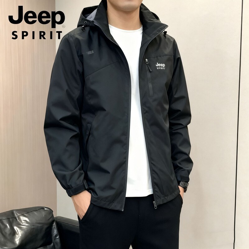 Jeep Spiri Jeep Jacket Men's Autumn Outdoor Sports Breathable Jacket Windproof and Waterproof Large Size Jacket