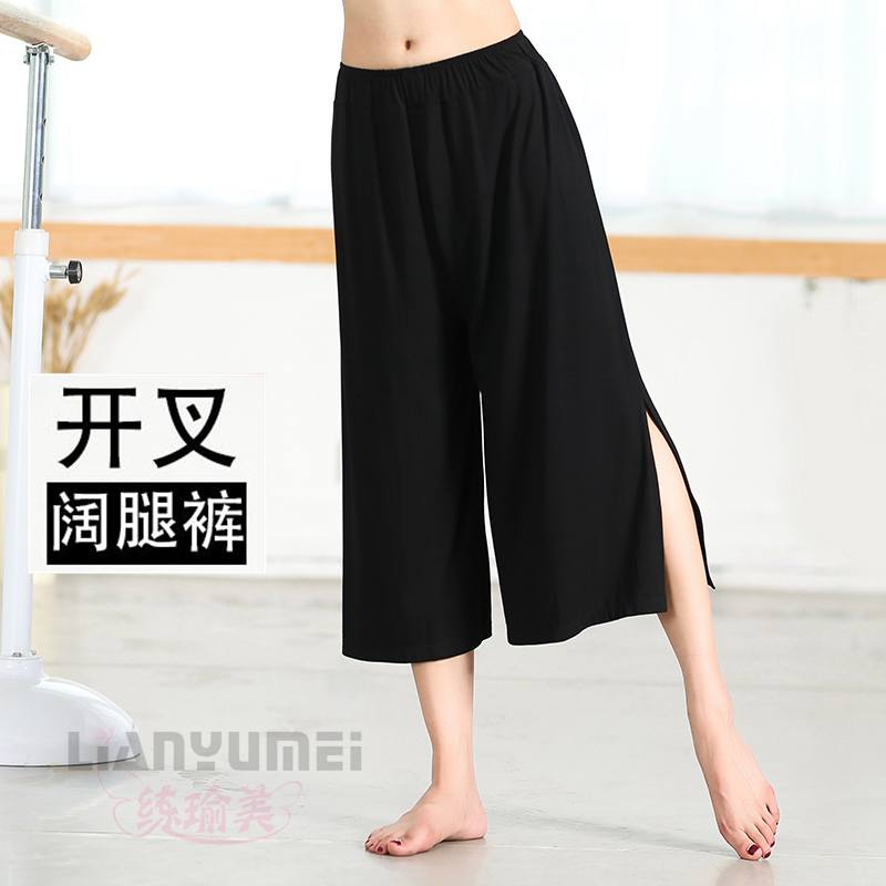 Dance Pants Modern Dance Exercises New Female Adult Broadlegged Autumn Loose Modale Classical National Student Body