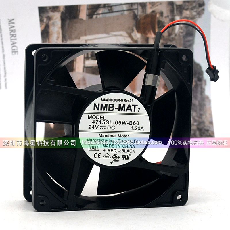 Brand new NMB-MAT 4715SL-05W-B60 DC24V 1 20A frequency inverter fan warranty 2 years