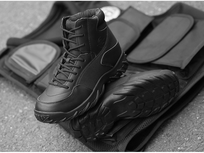 Boots militaires pour homme en cuir - Ref 1402023 Image 29