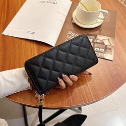 Chanel-Style Women's Long Wallet 2025 New Model European and American Fashion Trendy Large Capacity Ladies' Zip Clutch Coin Purse
