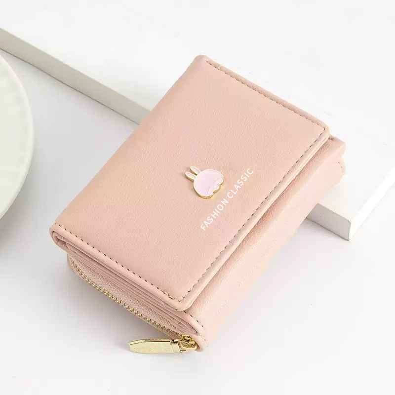 Korean-Style Cute Student Bag, College Style, Trendy Anime-Inspired Girl Wallet Card Holder, Cartoon Coin Purse