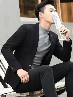 Autumn casual suit men Korean version of self-cultivation youth small suit jacket business trend handsome one-piece coat British