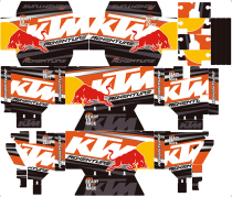 Cloud Map Sticker LOBOO Radish Side Box KTM1050ADV KTM1090 1190 1290ADV White Sticker