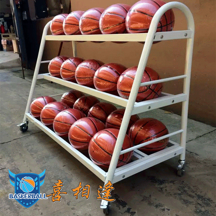 New basketball carts mobile ball stroller full star three-point race cart can fit 15 - -20 balls