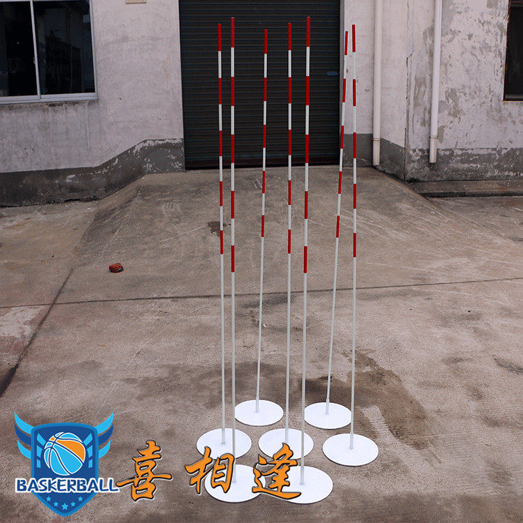 Large truck reversing pile driver winding stump training practice car inverted pile basketball football sports ball marker pole marker