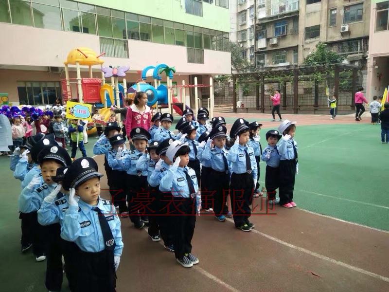 Cảnh sát nhỏ quần áo cảnh sát trẻ mẫu giáo hiệu suất nhỏ cảnh sát giao thông hiệu suất đồng phục trẻ em cảnh sát chơi đạo cụ trang phục biểu diễn cho bé