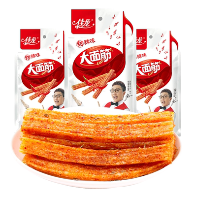 佳龙辣条大面筋100g*5袋麻辣零食