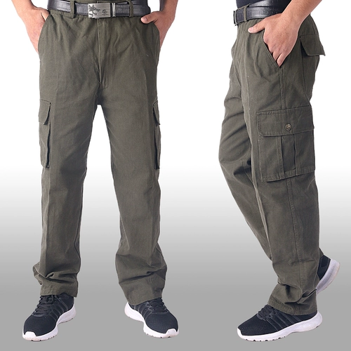 Хлопковые износостойкие камуфляжные штаны для работы, оверсайз, увеличенная толщина