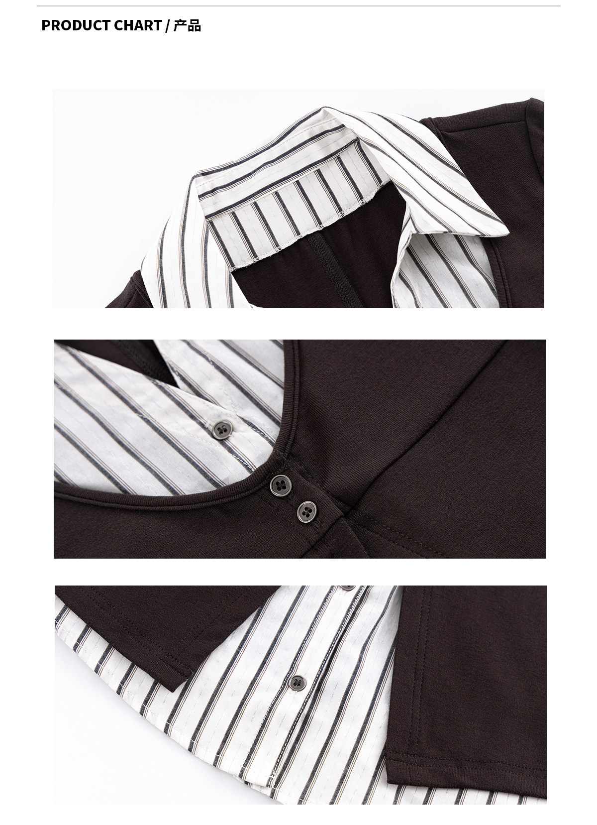 ARISEISM Striped Layered-Look Cropped Top