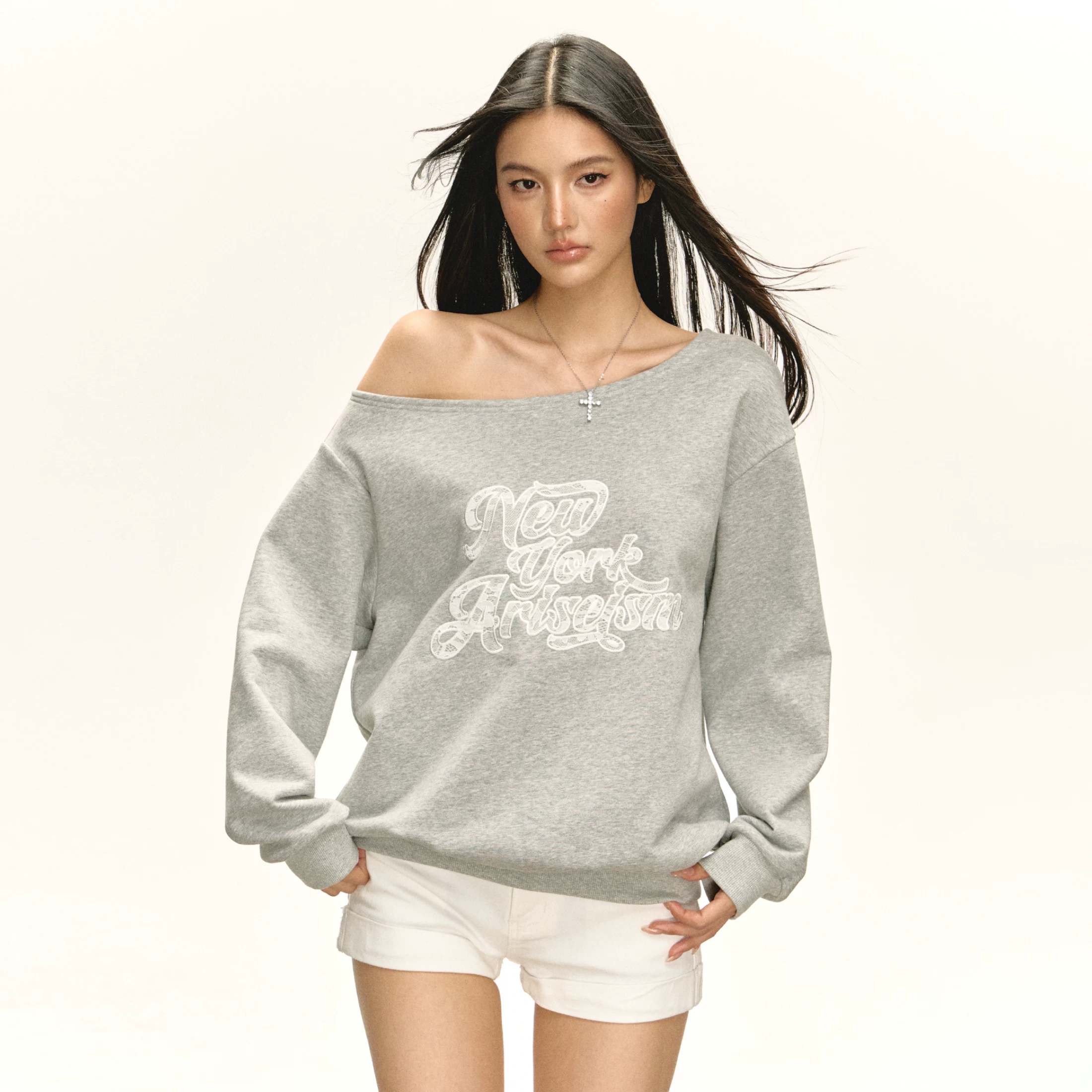 Аризизм Ретро осень длинный рукав, американский стиль, oversize