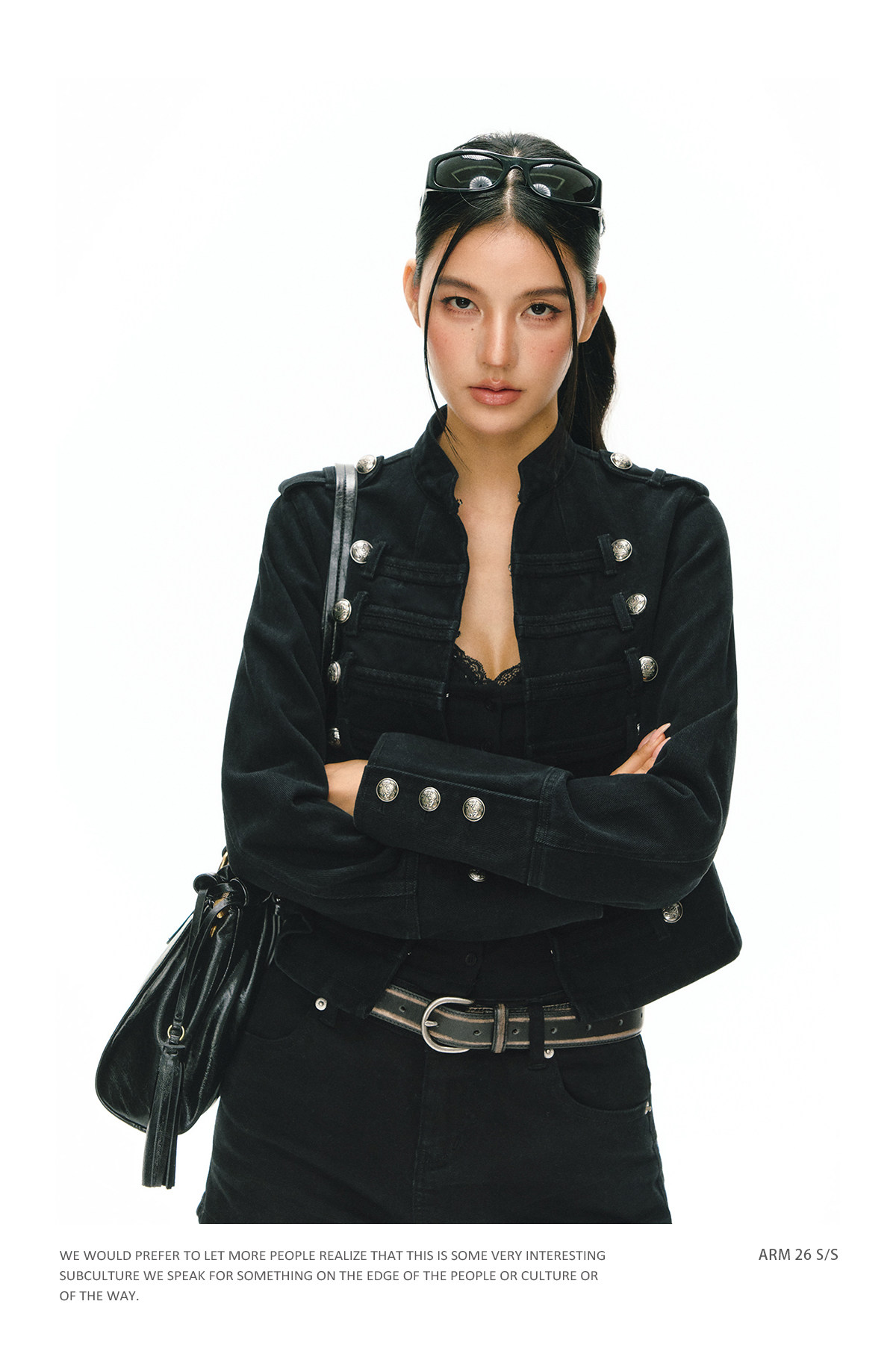 ARISEISM Retro Cropped Jacket