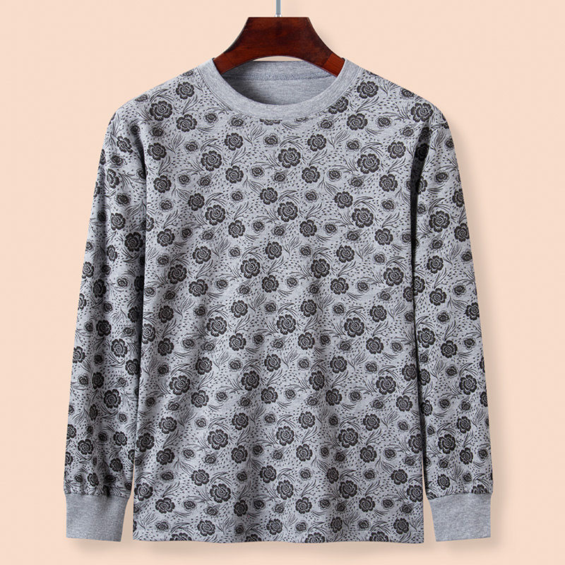 Lady Pure Cotton Autumn Coat Large Size Loose Middle Aged Old Lady Old Lady Old Lady Old Lady Cotton Sweatshirt Woman Beat in the bottom