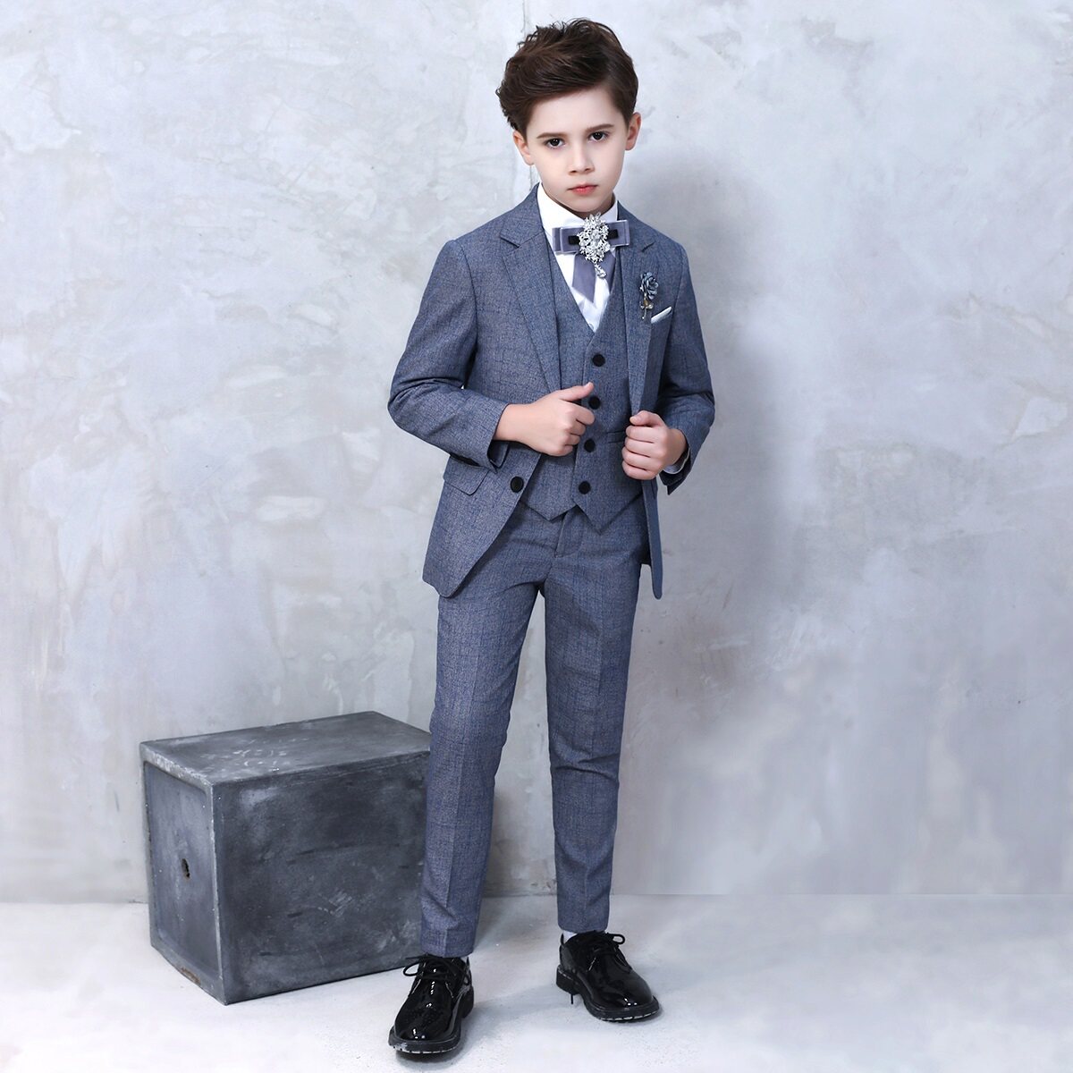 imo boy's western-style suit CUHK Tong Tong Costume Walking Show West Suit Piano for Children to be hosted by Children's Ssuit Children