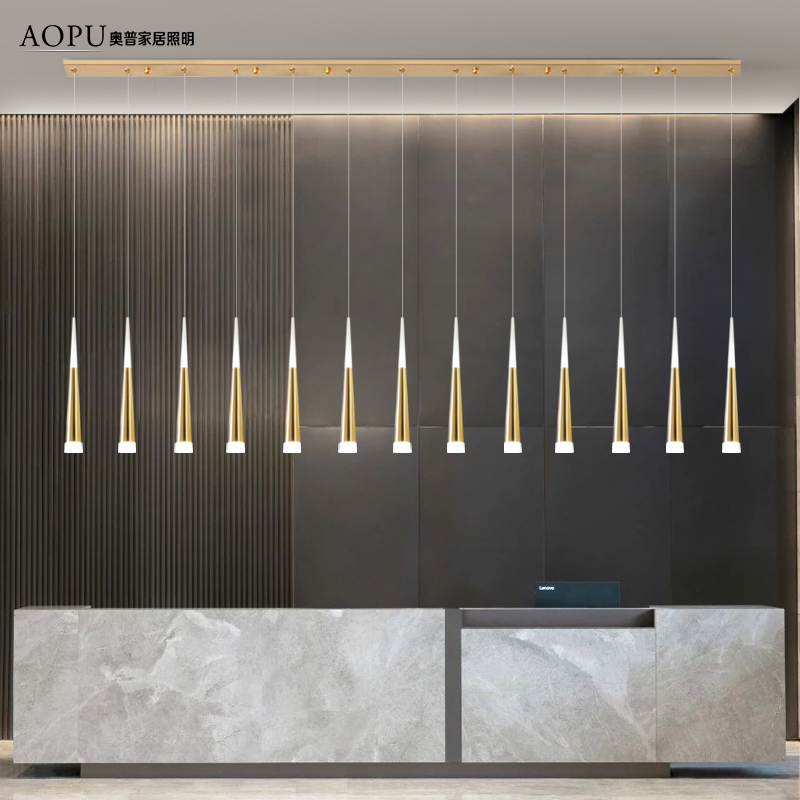 Bar Counter Lamp, Pendant Light, Unique and Creative, Hotel Front Desk Pendant Light, Commercial Use, Trendy Restaurant, Light Luxury, Minimalist Small Pendant Light