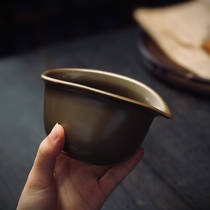 Tea Yan Moon Shue Jue Color Drop Public Cup Handmade Justice Cup Jingdezhen ceramic Gongcup Sub-tea Cups Tea without opening a sheet gift box