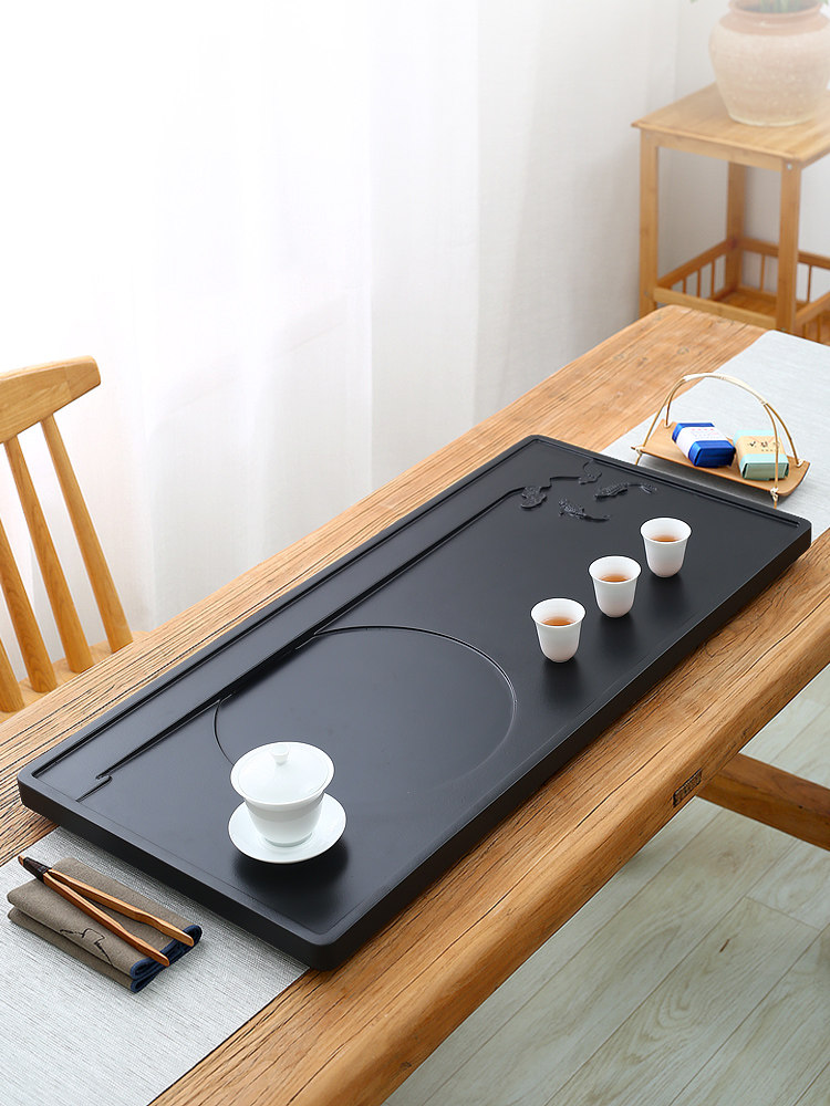 Wujin stone tea tray large simple tea sea stone light luxury stone plate stone small tea table household kung fu tea set tray