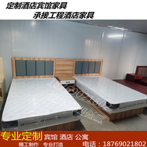 Customized hotel furniture standard room hotel single bed room TV table bedside table apartment suite suite soft bag backrest