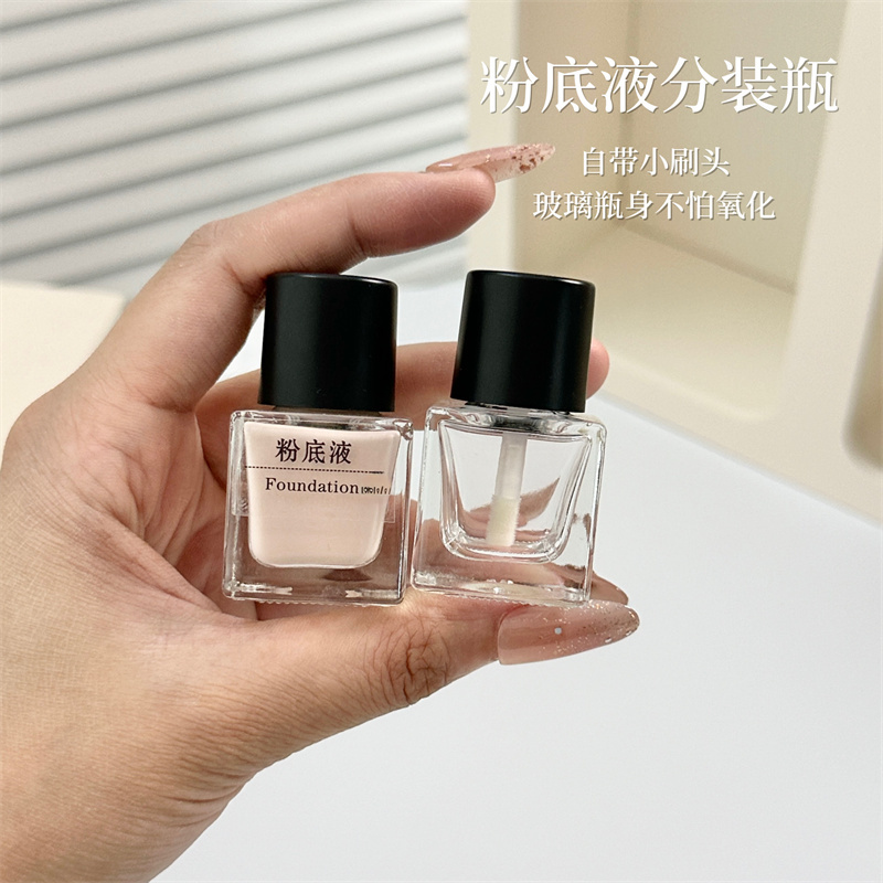 Portable Travel Foundation Liquid Dispensing Bottle, Small Glass Bottle, Essence Concealer Cosmetics Small Bottle, Mini Dispensing Bottle, Empty Bottle Portable Travel Foundation Liquid Dispensing Bottle, Small Glass Bottle, Essence Concealer Cosmetics Small Bottle, Mini Dispensing Bottle, Empty Bottle