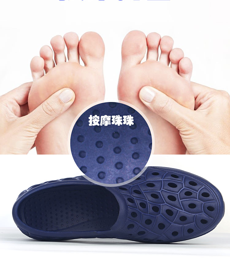 Mùa hè giày nam mới chống trượt xu hướng thoáng khí Giày dép nam Baotou hàng ngày đôi dép đi biển giày mọi nam