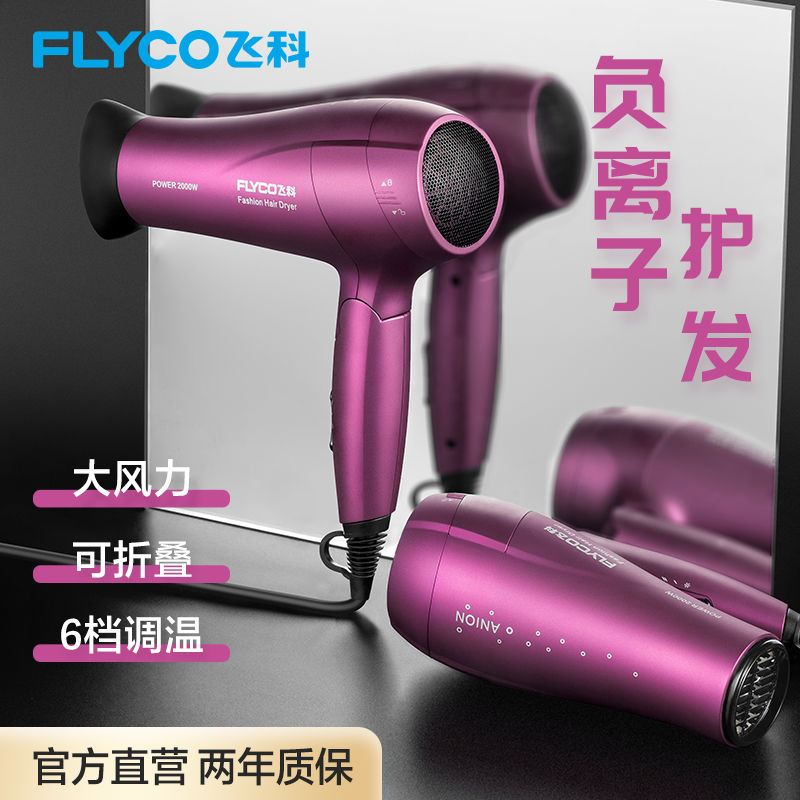 Flying Coelectric hair dryer Home High power dorm room with student web red blow cylinder hair salon muted hot and cold without injury-Taobao