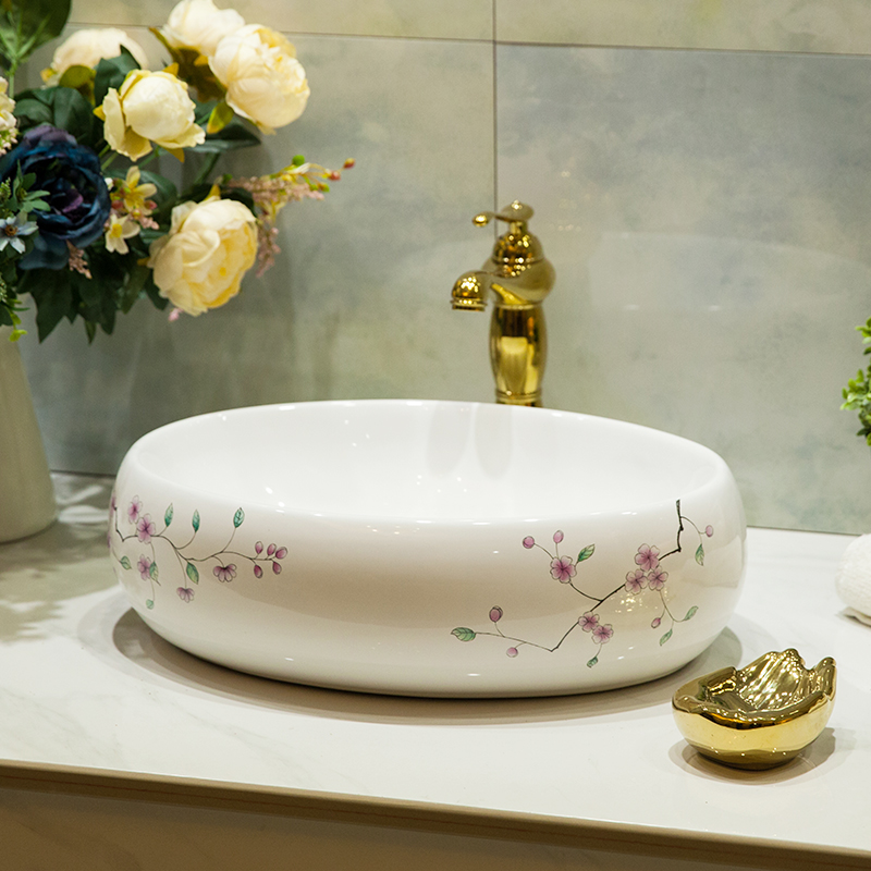 Countertop wash basin Home washbasin ceramic art washbasin square washbasin bathroom Nordic wind single basin