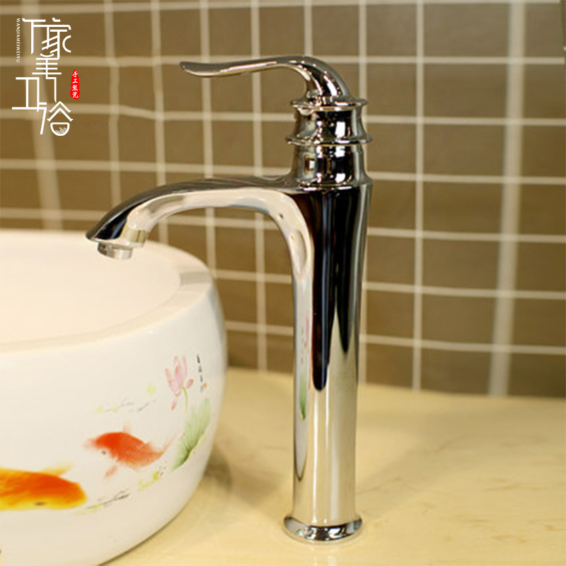 Thousands of beauty New products Stainless Steel Kitchenette kitchen tap terrace basin tap Stainless Steel Silver 018