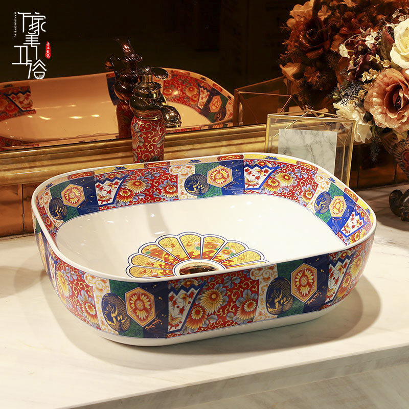 Thousands of beauty retro podium basins Washbasin Home home Small family Type of makeup Room with washbasin Wash Basin Wash pool