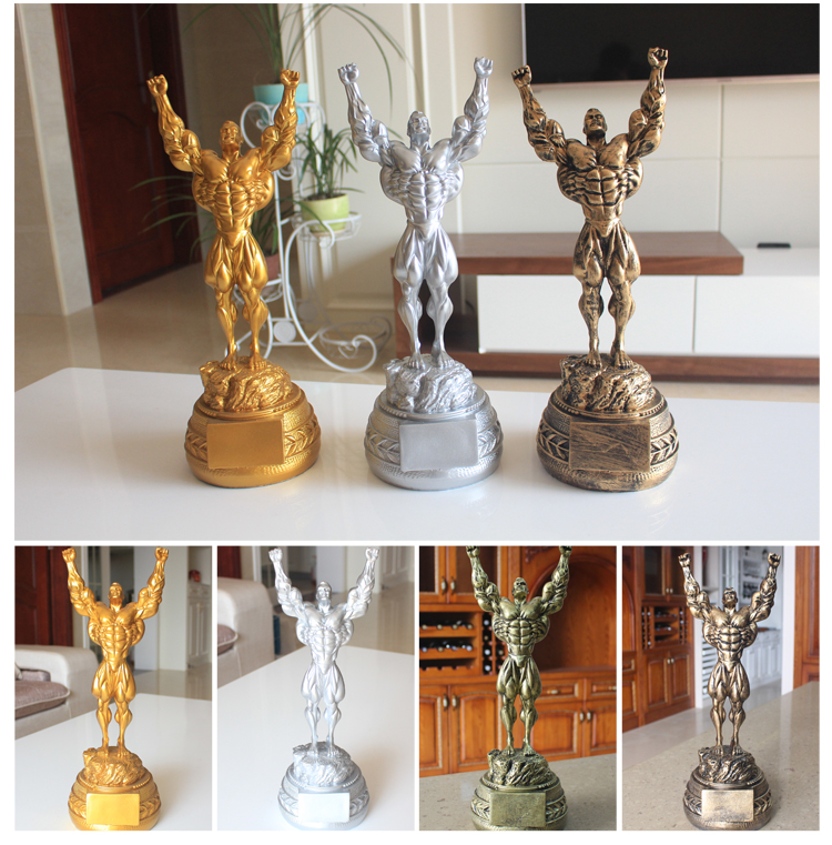 Thể hình Cơ bắp Người đàn ông Trang trí Cuộc thi Thể hình Trophy Boxer Nhân vật Tượng Điêu khắc Trang trí Phòng tập thể dục đồ trang trí dcor giá rẻ