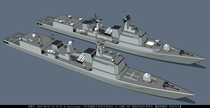 Spot Dream Model 1 700 Chinese Navy 051B Lvhai-class Shenzhen guided missile destroyer DM9010