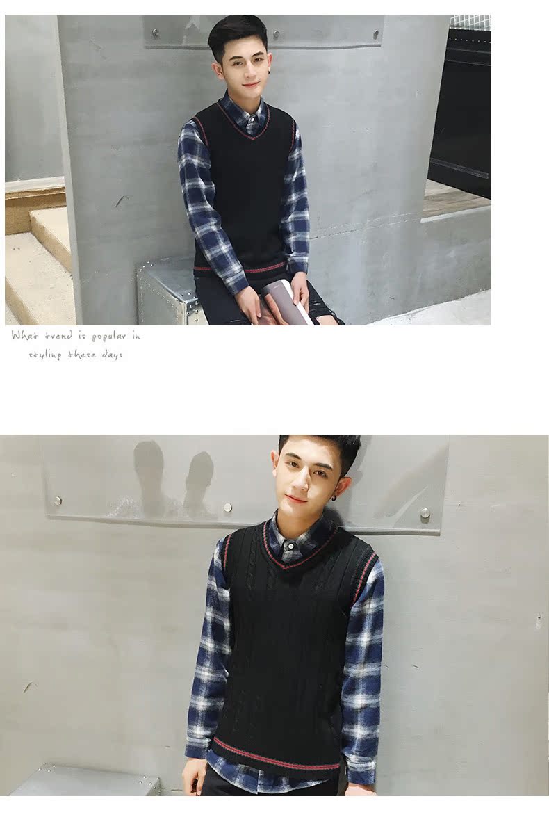 Débardeur homme Woolen gilet JIACZULIOU Nouveau 100% Polyester - Ref 1584218 Image 26