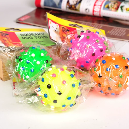 Разноцветная резиновая игрушка для прыжков, домашний питомец, кот, издает звуки