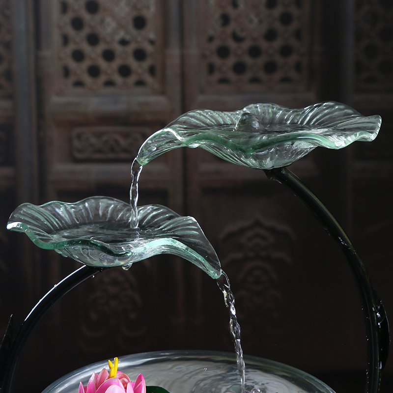 True sheng home sitting room aquarium water TV ark, furnishing articles ceramic fountain desktop humidifier creative practice