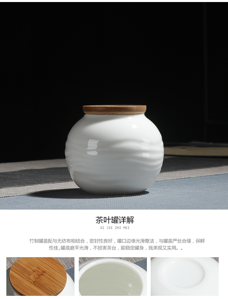 True sheng white porcelain kung fu tea set ceramic teapot cup household contracted a whole set of gift set suet jade contracted